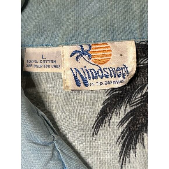 Windswept Hawaiian Shirt Mens Large Bahamas Floral Beach Colorful Button Up - Picture 3 of 14